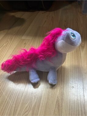 Plush Purple Pony with Bright Pink Mane dog toys